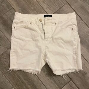 Premise white denim shorts size 6
